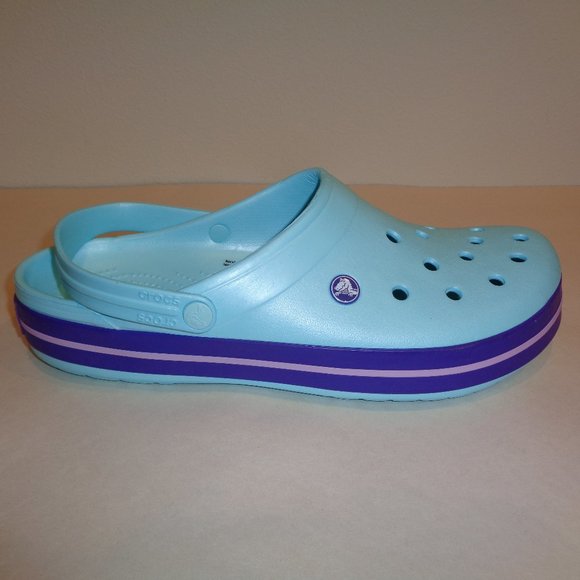 Crocs Size 13 CROCBAND New Blue Clogs Loafers main image 5
